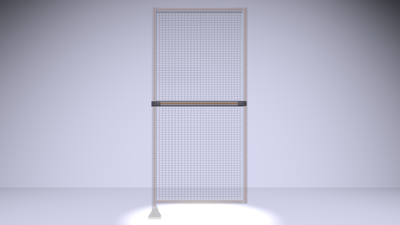 L1-0205-YTA 205MM LONG HALF STRAP, MOUNTS HORIZONTAL ON 300MM WIDE SINGLE WALL SECTIONS